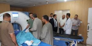 محافظ المنوفية يطمئن على الحالة الصحية لمصابي حادث الإقليمي ويشهد إجراء الأشعة المقطعية لحالة آيات - بلس 48