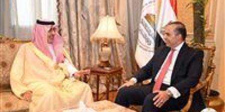 المستشار محمود فوزي يلتقي بالسفير صالح بن عيد الحصيني سفير خادم الحرمين الشريفين ويشيد بعمق العلاقات التاريخية بين البلدين - بلس 48
