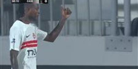 رد فعل شيكو بانزا بعد ظهوره الأول مع الزمالك في الدوري المصري الممتاز أمام سيراميكا كليوباترا - بلس 48