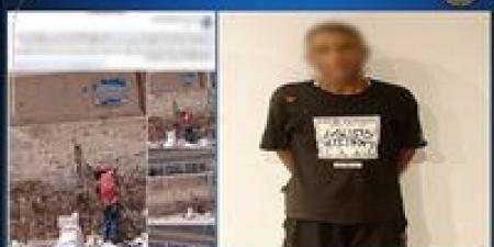 ضبط حداد حاول سرقة أجزاء من سور المترو بالعصافرة - بلس 48