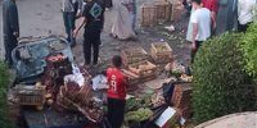 إصابات خفيفة.. إصابة 4 أشخاص في حادث تصادم "تيوتا" مع "تروسيكل على طريق سنتريس بأشمون - بلس 48