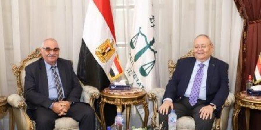 المستشار أسامة شلبي يستقبل رئيس هيئة قضايا الدولة للتهنئة - بلس 48