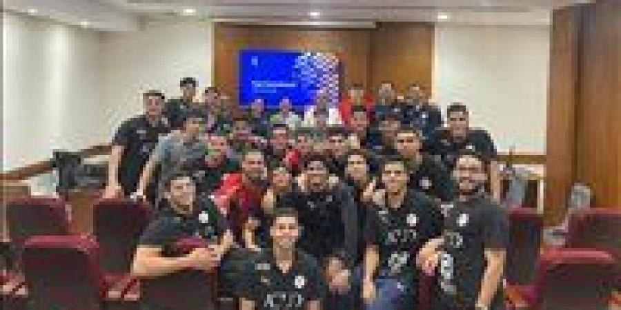 محاضرة تحكيمية للاعبي منتخب مصر استعدادًا لبطولة العالم لكرة اليد تحت 19 عام - بلس 48
