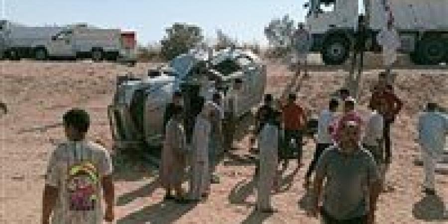 وفاة  اللواء عصام الدين مدير أمن الوادي الجديد في حادث بمحور سمالوط بالمنيا - بلس 48