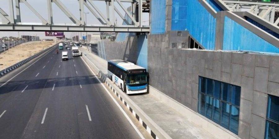 النقل تطالب المواطنين بعدم استخدام الحارة المخصصة لمسار الأتوبيس الترددي - بلس 48