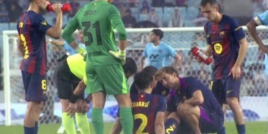 إصابة قوية لمدافع برشلونة قبل بداية الموسم الجديد - بلس 48