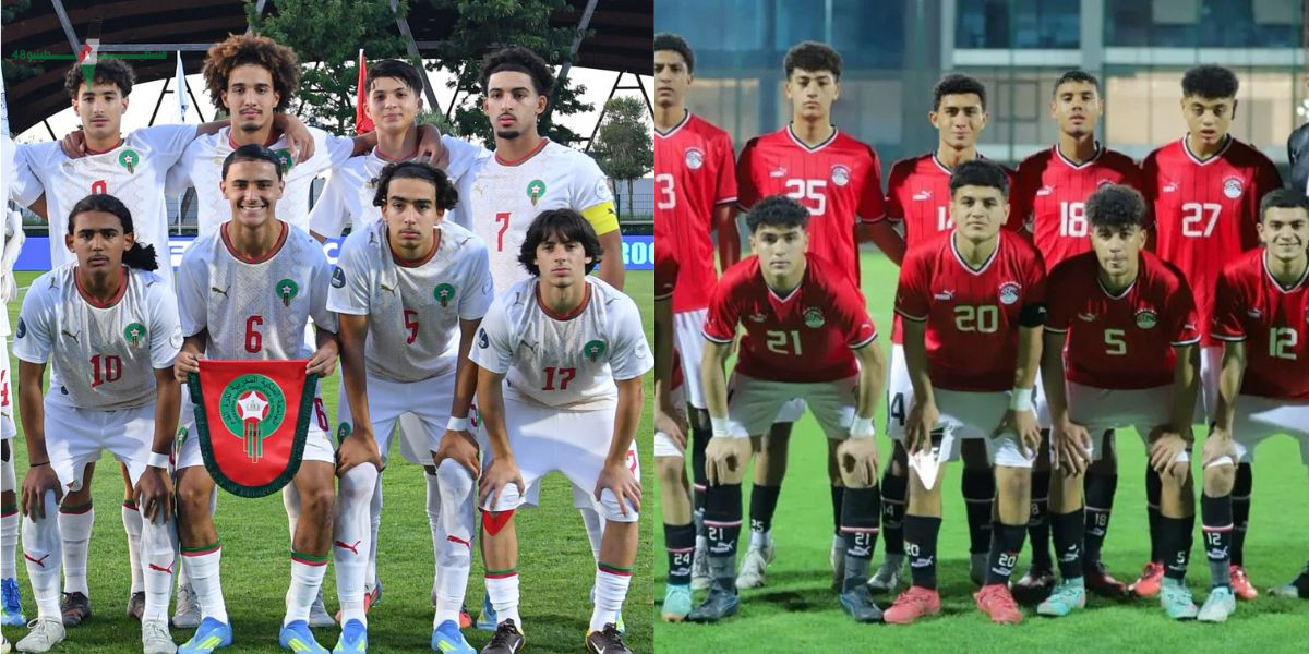 موعد مباراة المغرب ومصر على الهواء مباشر والتردد قناة الناقلة سبورت المفتوحة