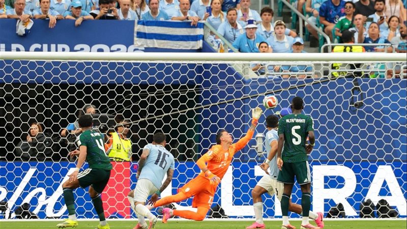 أوروجواي تسجل هدف التعادل أمام السعودية في كأس العالم 2026
