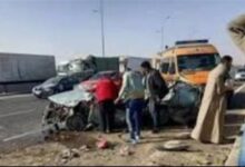 إصابة 5 أشخاص في انقلاب سيارة ملاكي أعلى طريق بمدينة نصر