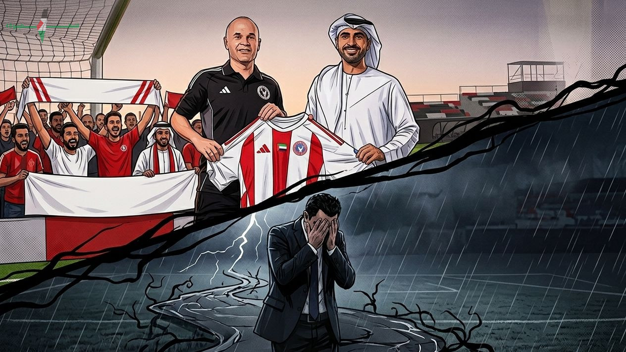 إنييستا يختار نادي إماراتي مغمور ويصنع التاريخ وتوجيهات تشافي هيرنانديز غير الناجحة تهدد مسيرته