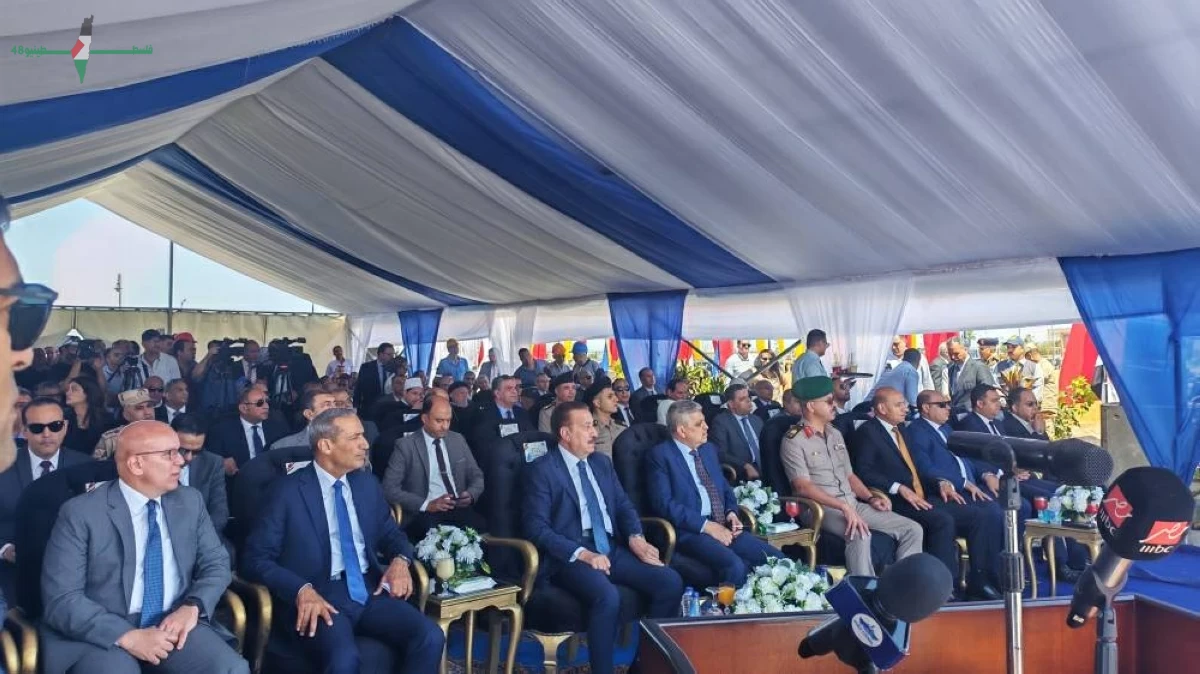 افتتاح كوبرى النصر العائم 2 الرابط بين بورسعيد وبورفؤاد بسعة تحميل 100 طن