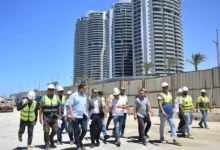 الإسكان تتابع تنفيذ الحي اللاتيني وأبراج مارينا العلمين