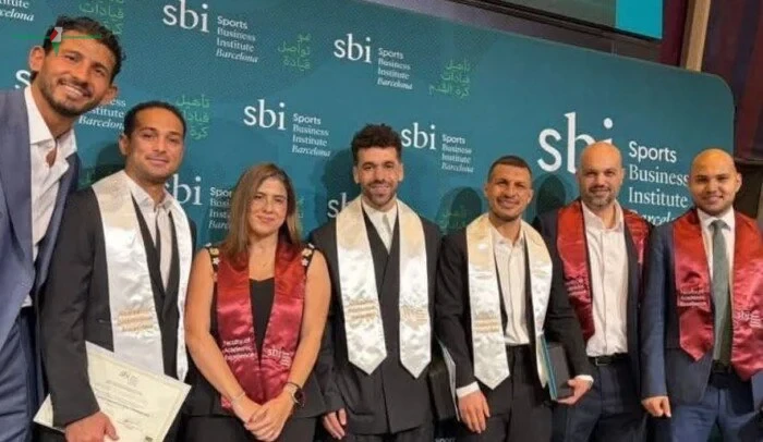 السعيد وسليمان وحجازي وحامد يحصدون ماجستير الإدارة الرياضية من جامعة SBI برشلونة