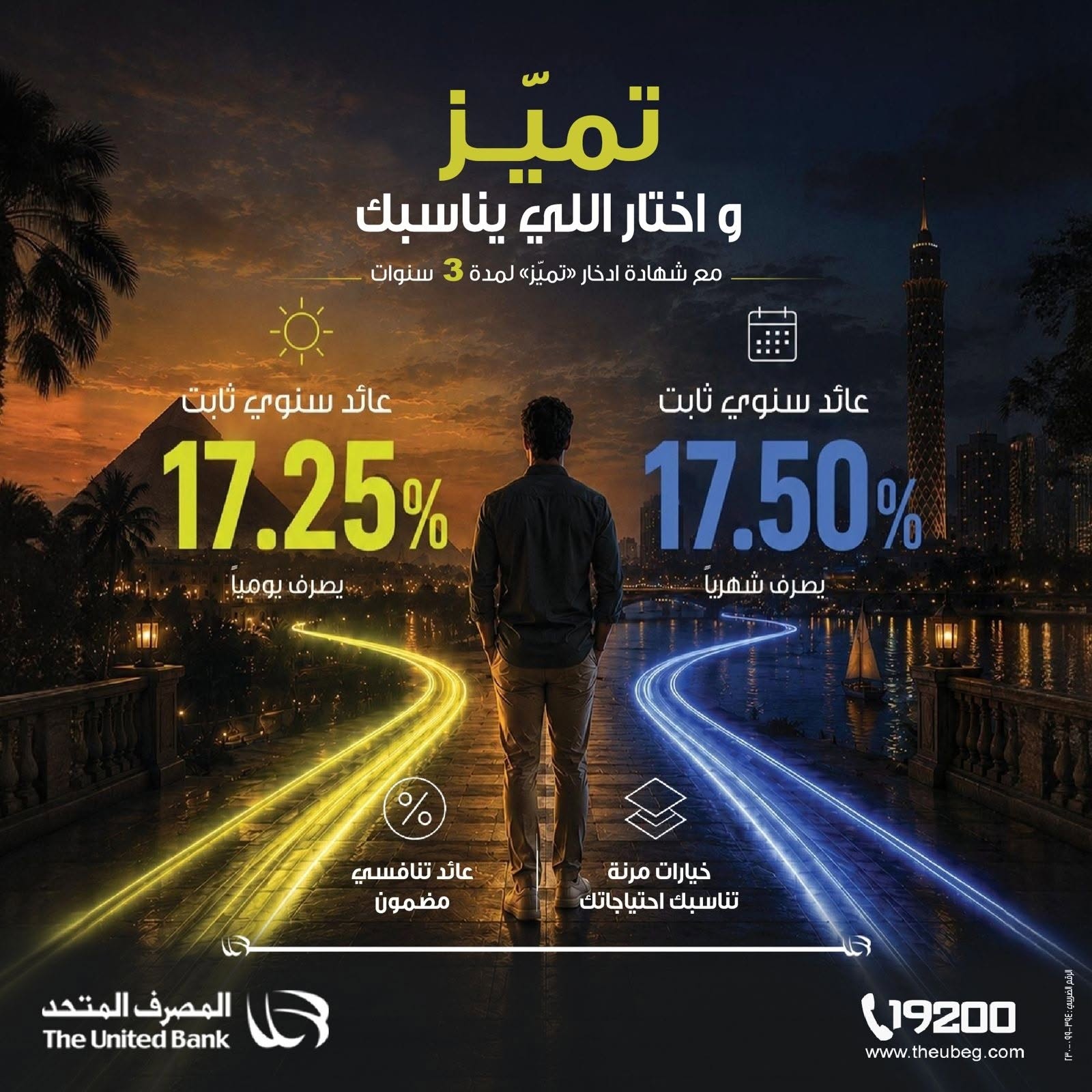 المصرف المتحد يطرح شهادة ادخار "تميّز" بعائد يصل إلى 17.50% سنويًا