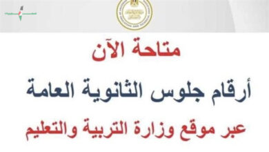 توفر أرقام جلوس الثانوية العامة 2026 إلكترونيا استعدادًا لانطلاق الامتحانات قريبًا