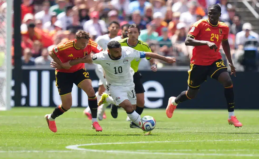شكوى من صلاح بعد مباراة بلجيكا في كأس العالم